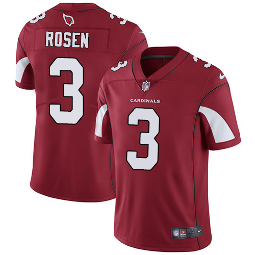 Nike Cardinals #3 Josh Rosen Red Team Color Men's Stitched NFL Vapor Untouchable Limited Jersey - Click Image to Close